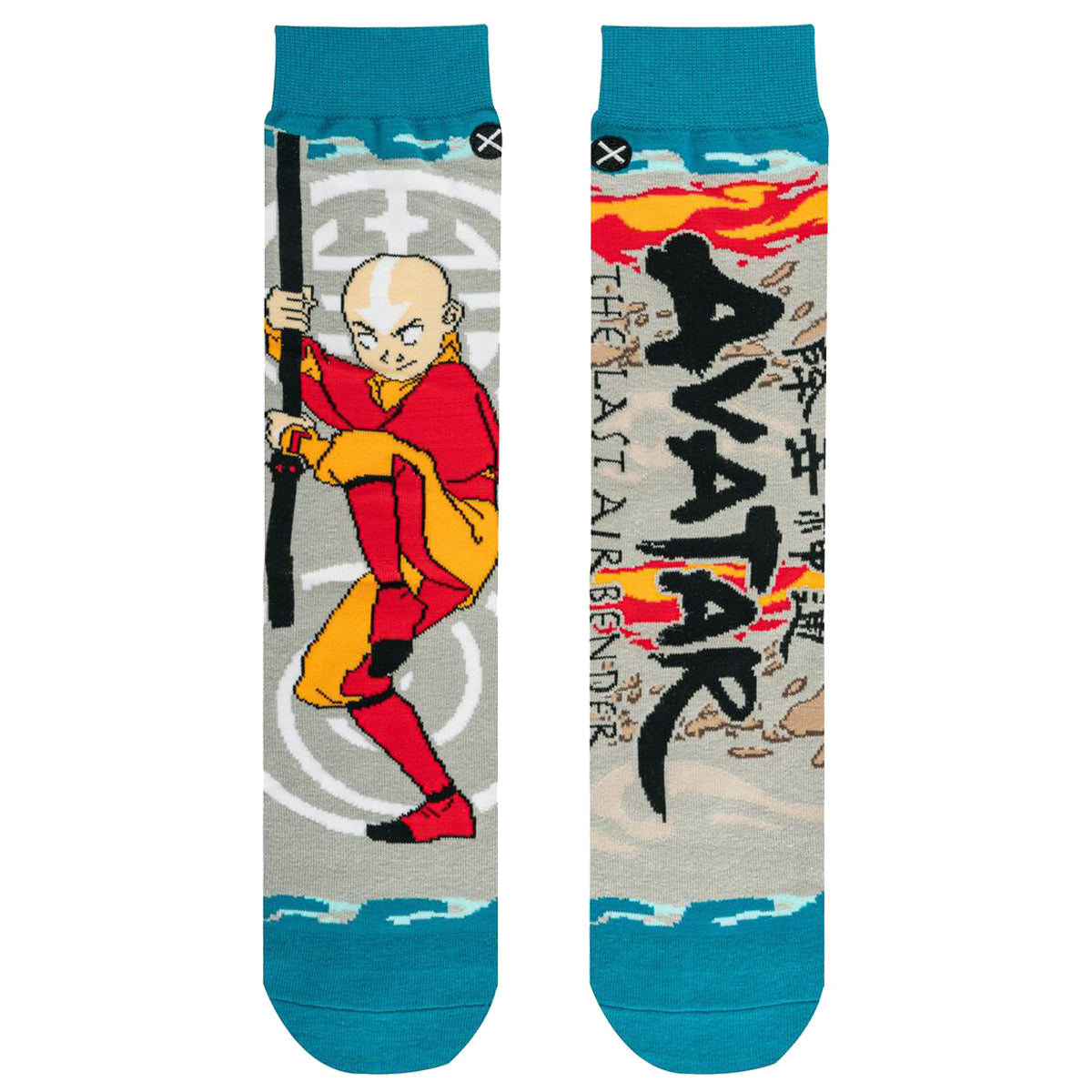 Odd Sox Men's Crew Socks – Aang (The Last Airbender)