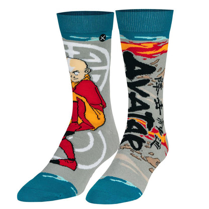 Odd Sox Men's Crew Socks – Aang (The Last Airbender)