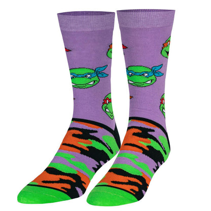 Odd Sox Men's Crew Socks – Turtle Camo (TMNT)