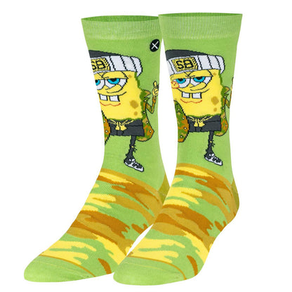 Odd Sox Men's Crew Socks – Spongebob Camo Pants