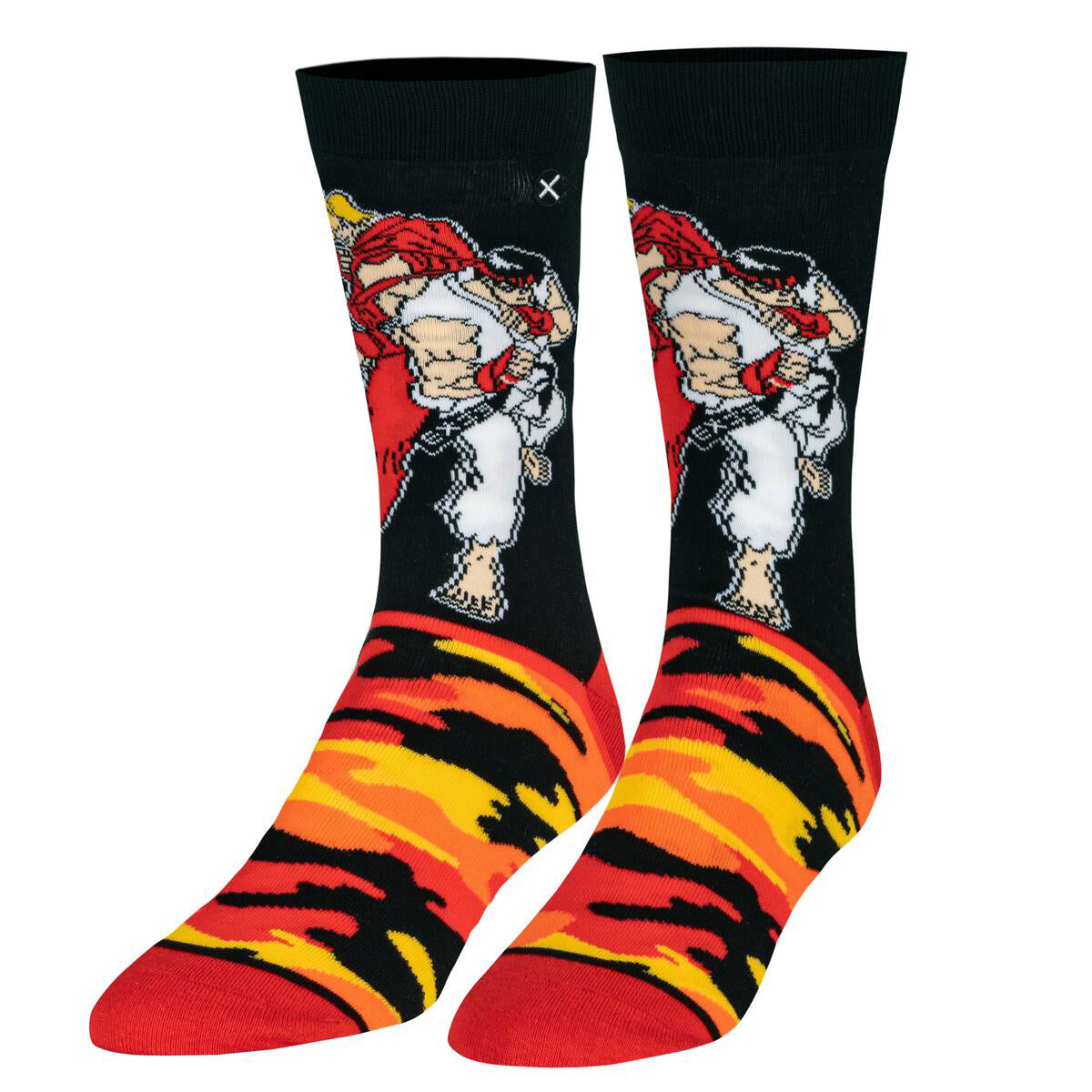 Odd Sox Men's Crew Socks – Ken & Ryu Camo (Street Fighter II)