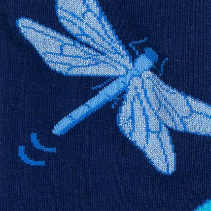 Sock It To Me Women's Knee High Socks - Dragonfly by Night