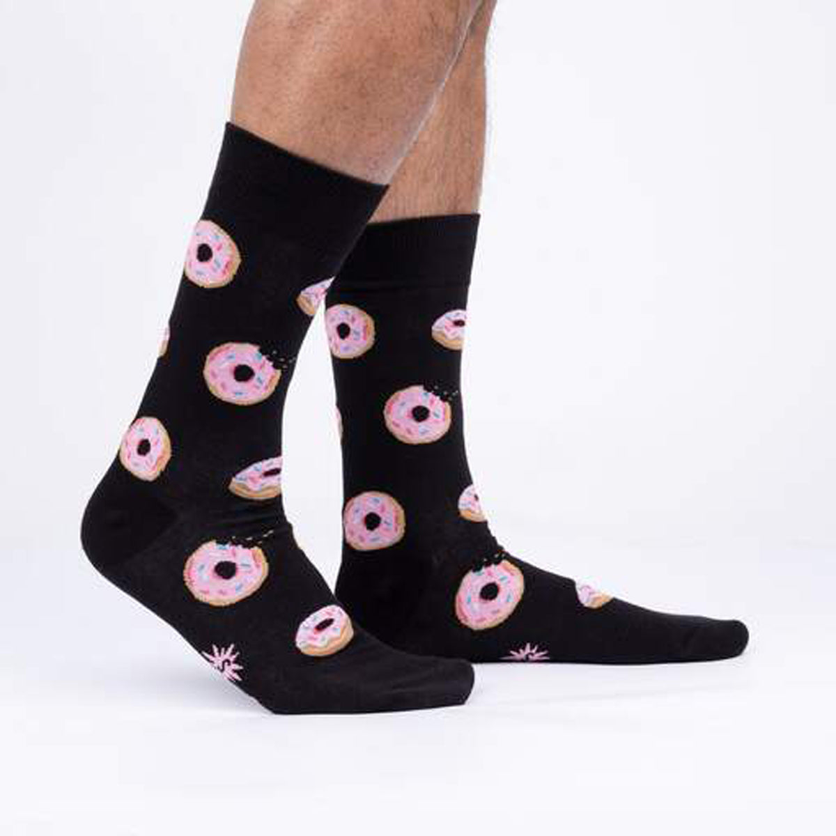 Sock It To Me Men's Crew Socks - Donut Stop Believing