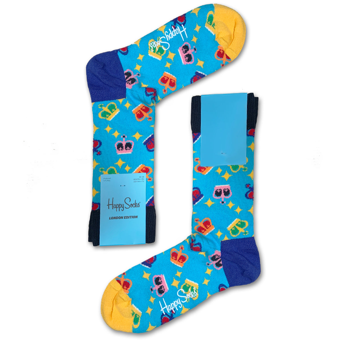 Happy Socks Women's Crew Socks - London Edition Crown