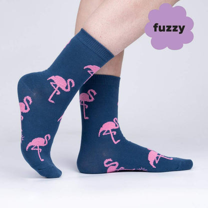 Sock It To Me Women's Crew Socks - Ready-Set-Flamin-Go!