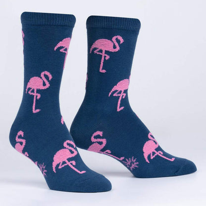 Sock It To Me Women's Crew Socks - Ready-Set-Flamin-Go!