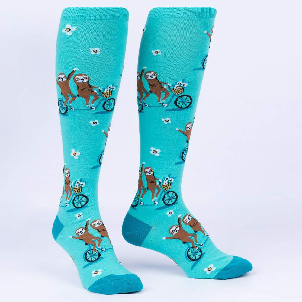 Sock It To Me Women's Knee High Socks - Wheely Great Friends