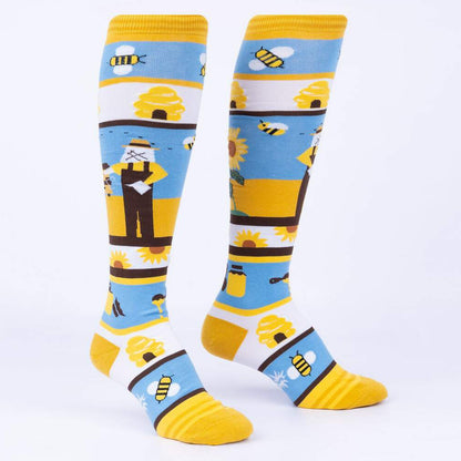 Sock It To Me Women's Knee High Socks - Honey You're a Keeper