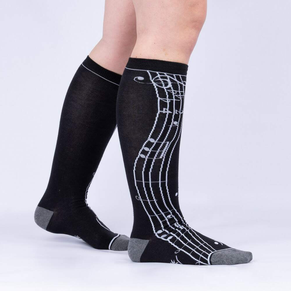 Sock It To Me Women's Knee High Socks - Music is My Forte