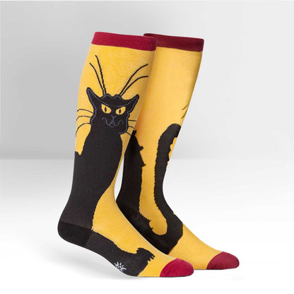 Sock It To Me Unisex STRETCH-IT Knee High Socks - Chat Noir