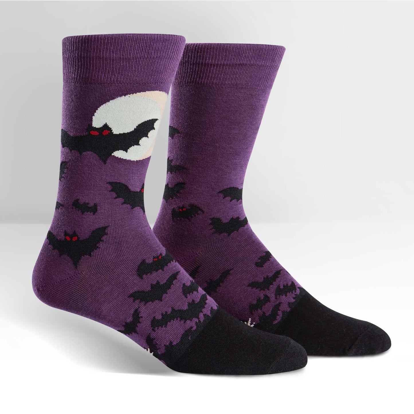 Sock It To Me Men's Crew Socks - Batnado (Glow in the Dark)