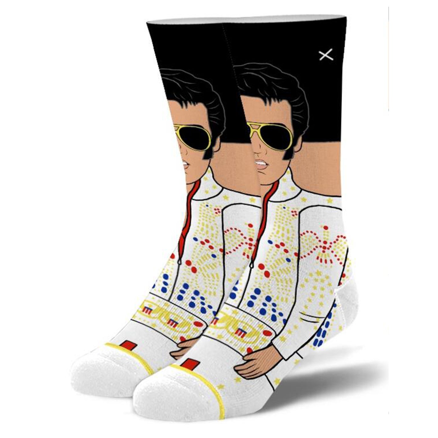 Odd Sox Men's Crew Socks - Elvis Eagle Jumpsuit