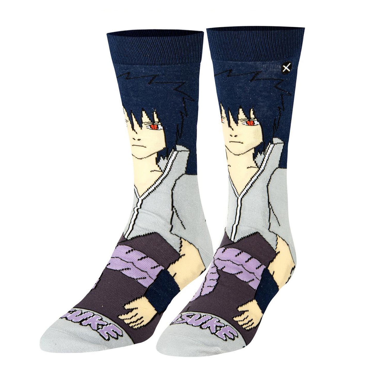 Odd Sox Men's Crew Socks - Sasuke (Naruto Shippuden)