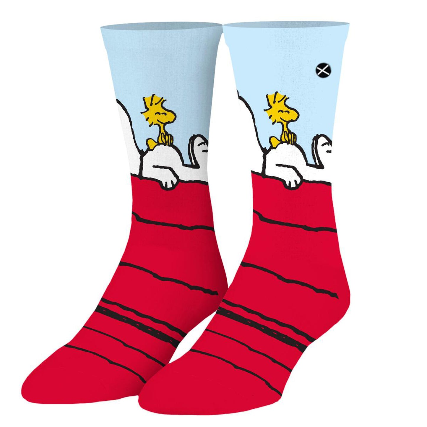 Odd Sox Men's Crew Socks - Snoopy & Woodstock