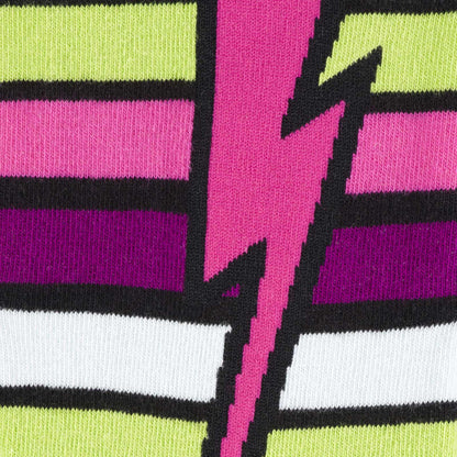 Sock It To Me Women's Funky Knee High Socks - Stripe Bolt