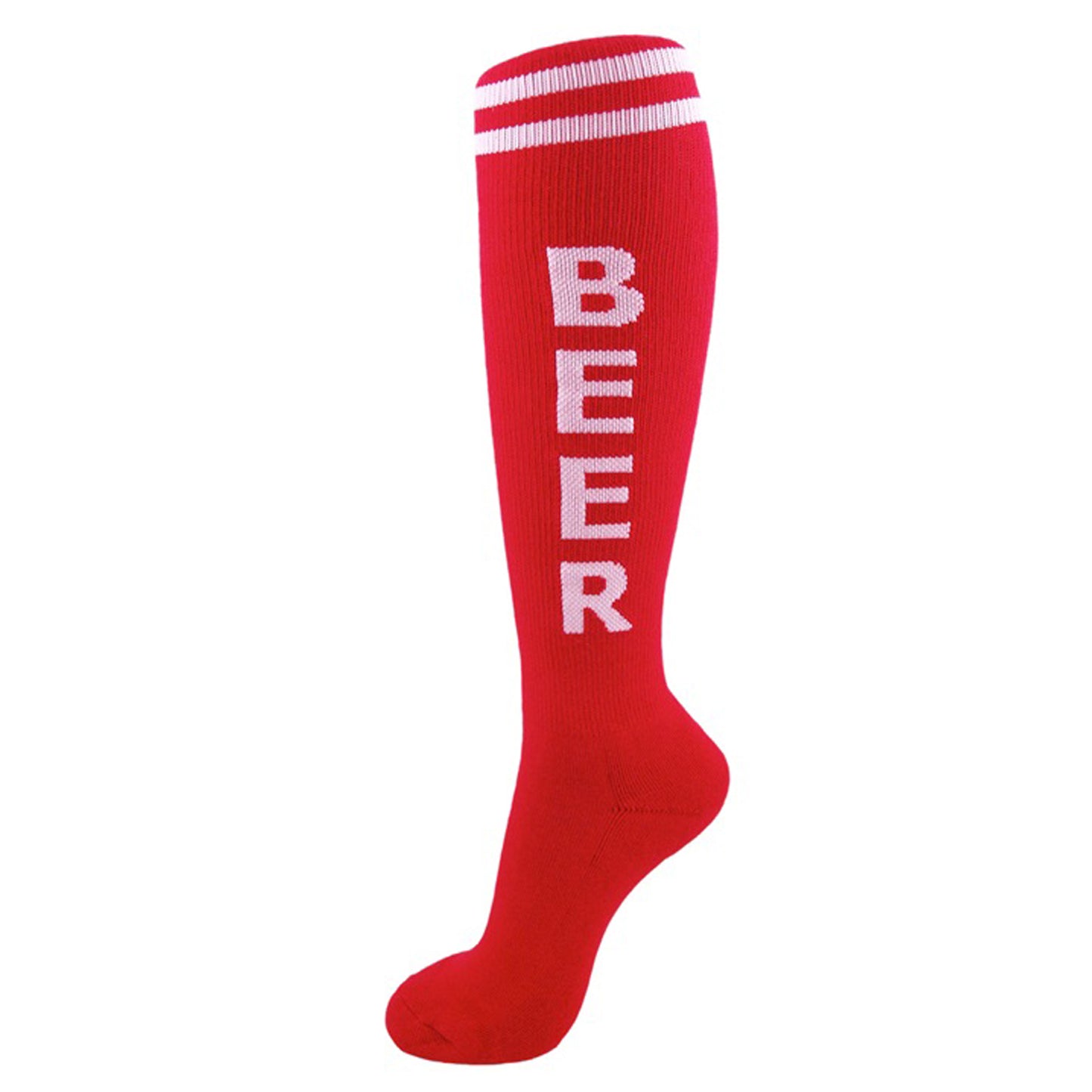 Gumball Poodle Unisex Knee High Socks - Red Beer