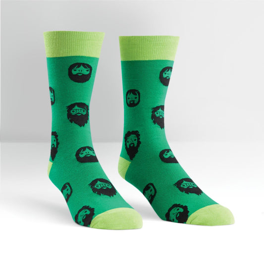 Sock It To Me Men's Crew Socks - Beards!