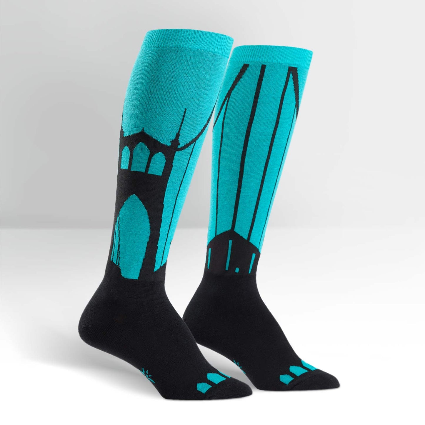 Sock It To Me Women's Funky Knee High Socks - Put A Bridge On It