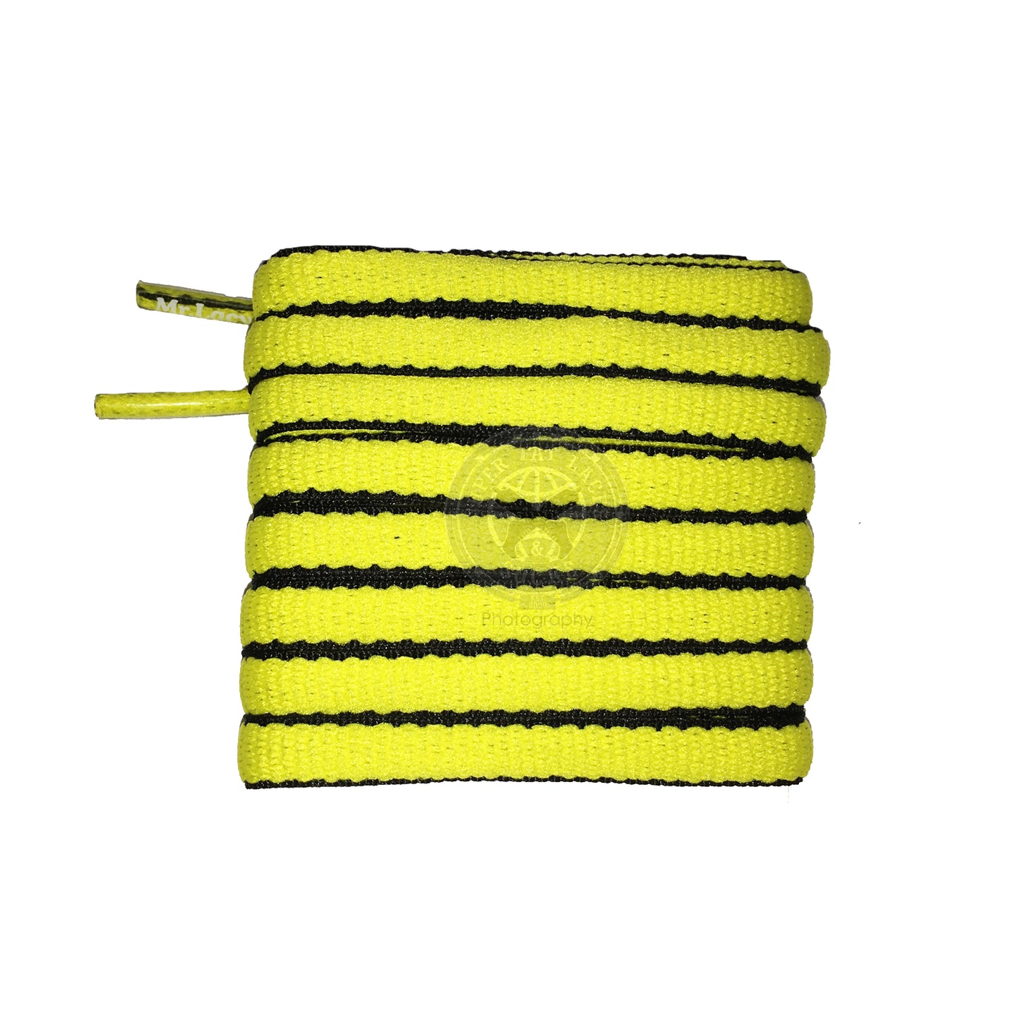 Mr Lacy Slimmies - Yellow & Black Shoelaces